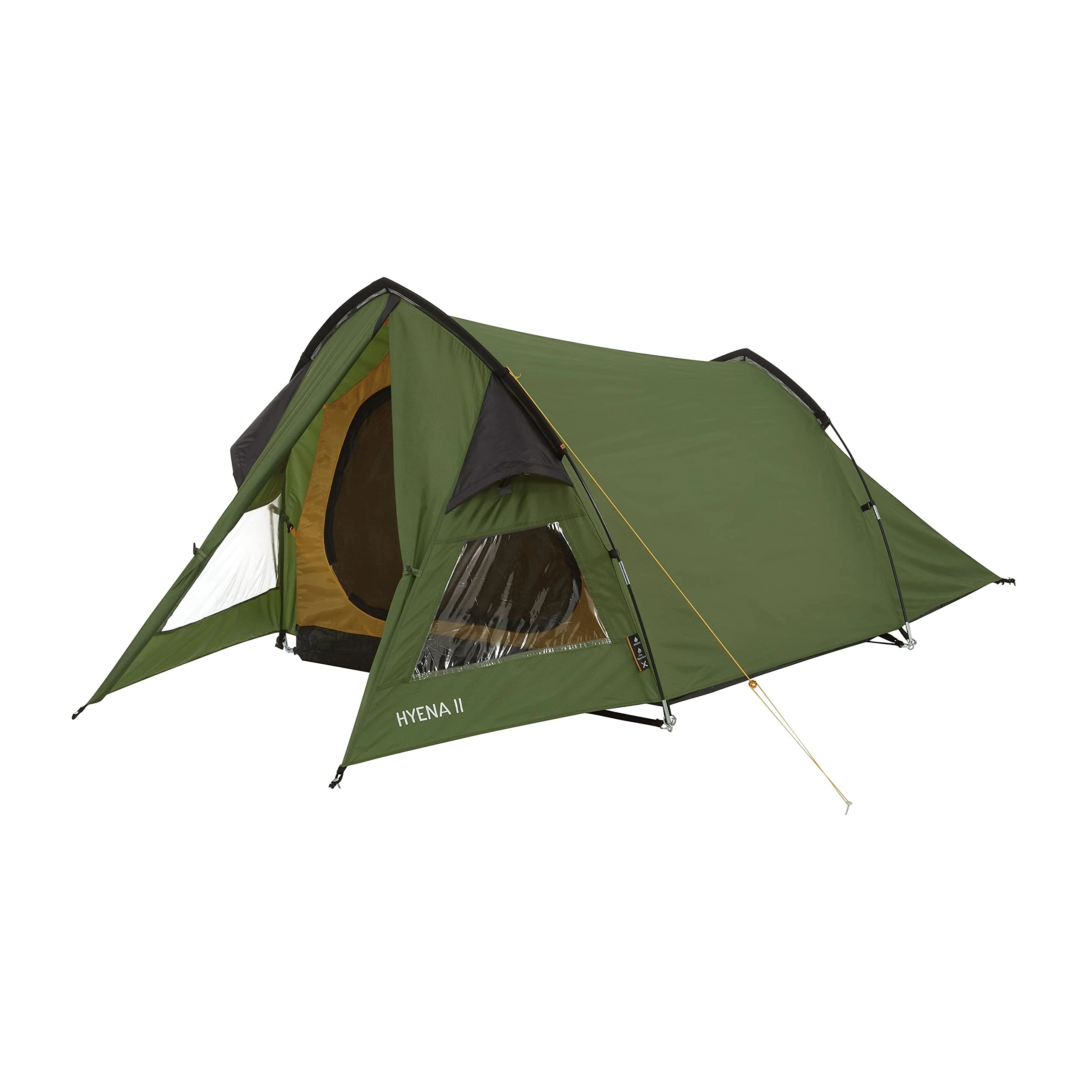 OEX Hyena II Tent for 2 People for Harsh Weather Conditions, 2 Man, Compact, Lightweight & Easy to Pitch, Ideal for Backpacking, Wild Camping, Hiking, Festivals & Weekend Trips, 5000mm HH, Green