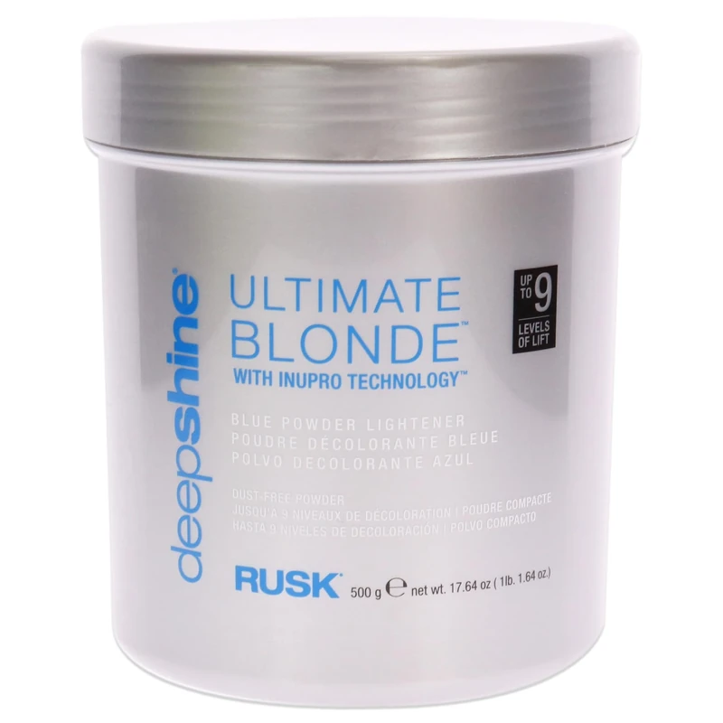 Rusk Deepshine Ultimate Blonde Blue Powder Lightener for Unisex 17.64 oz