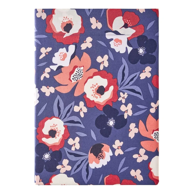 Essix Printed Cotton Percale Flat Sheet, 270 x 300 cm