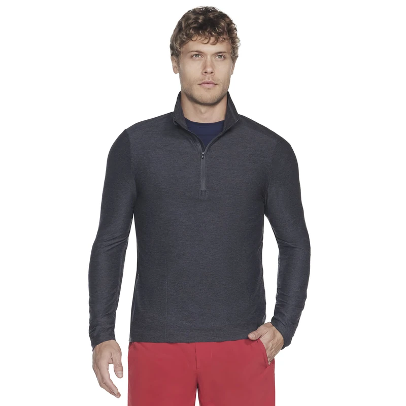 Skechers Men's Go Dri All Day 1/4 Zip Black XL - Image 1
