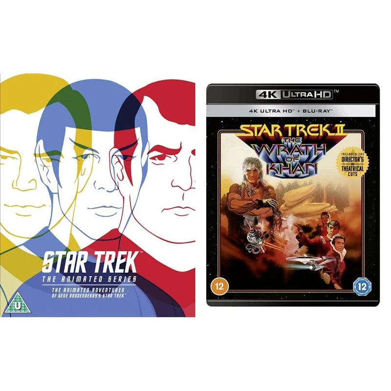 Star Trek: The Animated Series [Blu-ray] [2016] [Region Free] & Star Trek II: The Wrath of Khan 4K UHD [Blu-ray] [Region A & B & C]