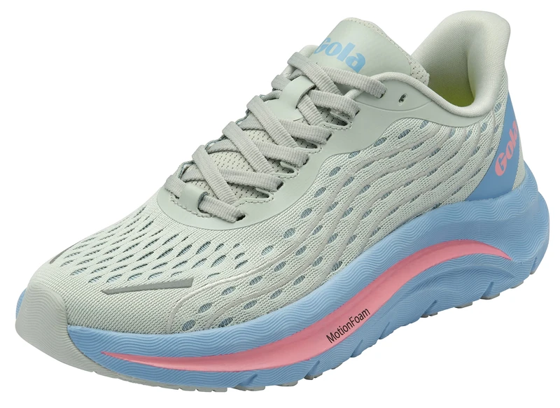 Gola Women's Alzir Speed Running Shoe, Light Grey/Vista Blue/Tea Rose, 7 UK