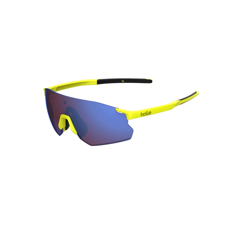 bollé - ICARUS, Acid Yellow Matte, Brown Blue, Medium, Sunglasses, Unisex, Adult