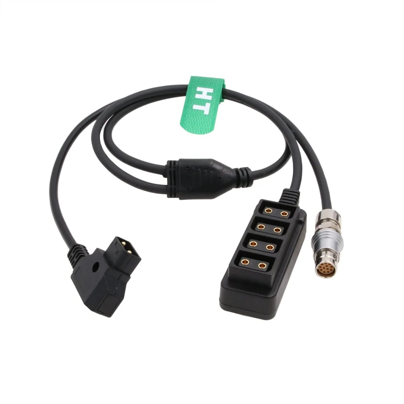 HangTon D-TAP Power Splitter Cable for Phantom VEO 4K 640S 990S 1310S Camera D-tap to Fischer 12-pin 50cm