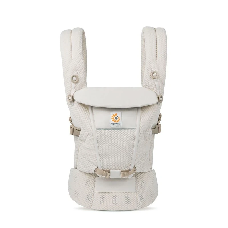 Ergobaby Adapt 3-Position SoftFlex Mesh Ergonomic Baby Carrier for Newborns From Birth, Back Carrier, Natural Beige