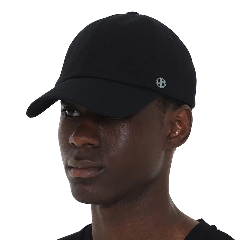 UNDERCONTROL Extra Large Oversized High Crown Ball Cap for XXL Big Head Hand Stitched Steel Label Relaxed Adjustable Closure Unisex Plus Size XL Cotton Dad Cap Korean (Black) - Image 1
