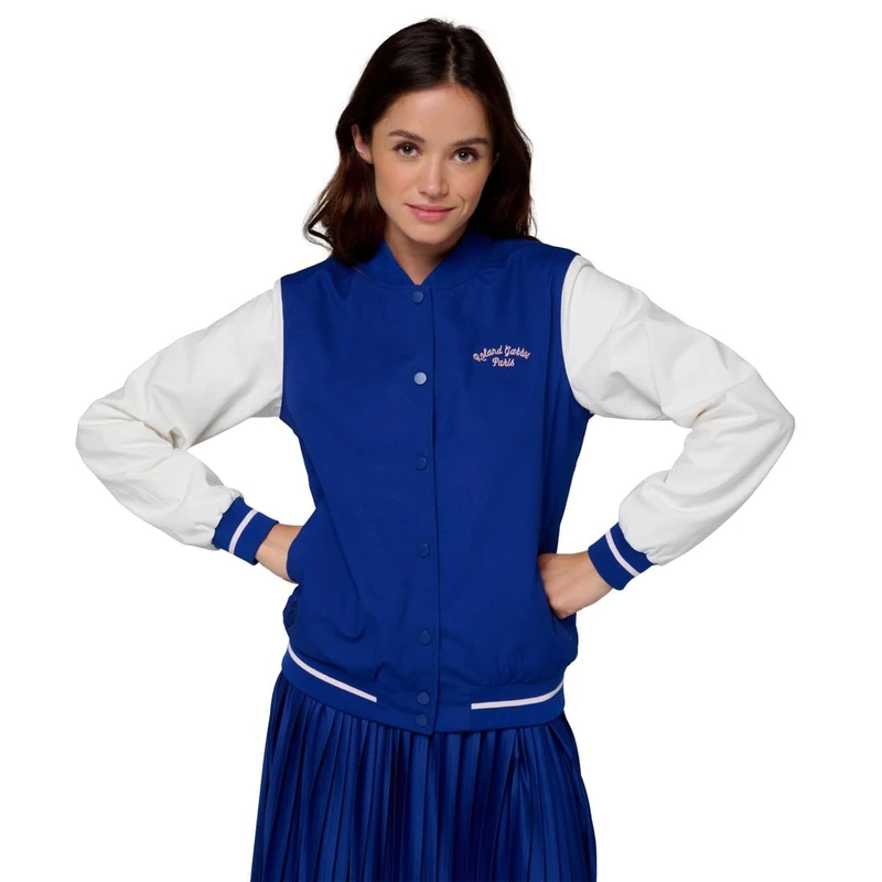 ROLAND-GARROS Women's Stripes Teddy, Marine, L - Image 1