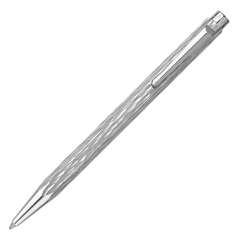 Caran d'Ache Ecridor Venetian Palladium Coated set Ballpoint and Leather Case