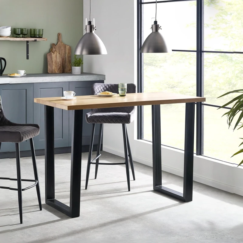 Julian Bowen Brooklyn Bar Table Oak, One Size