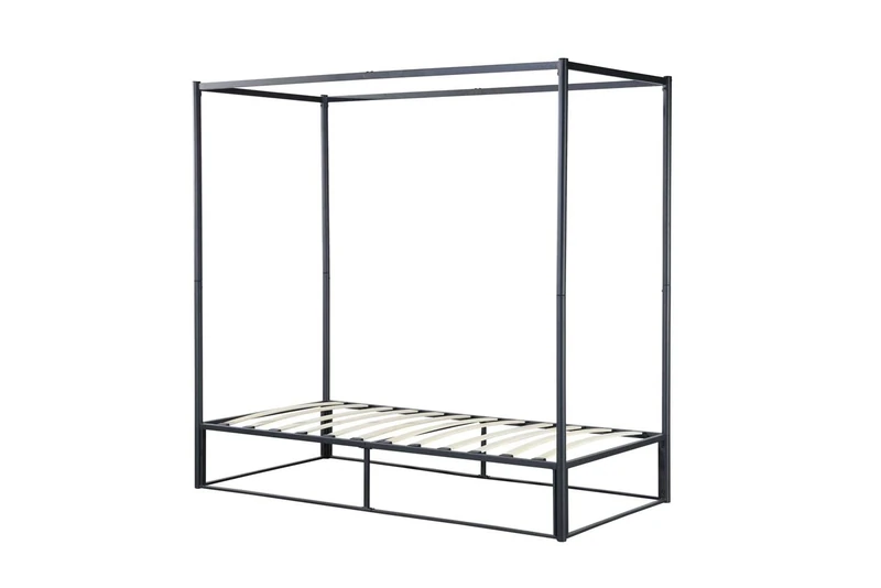 Birlea Furniture 90CM FARRINGDON METAL 4 POSTER BED BLACK