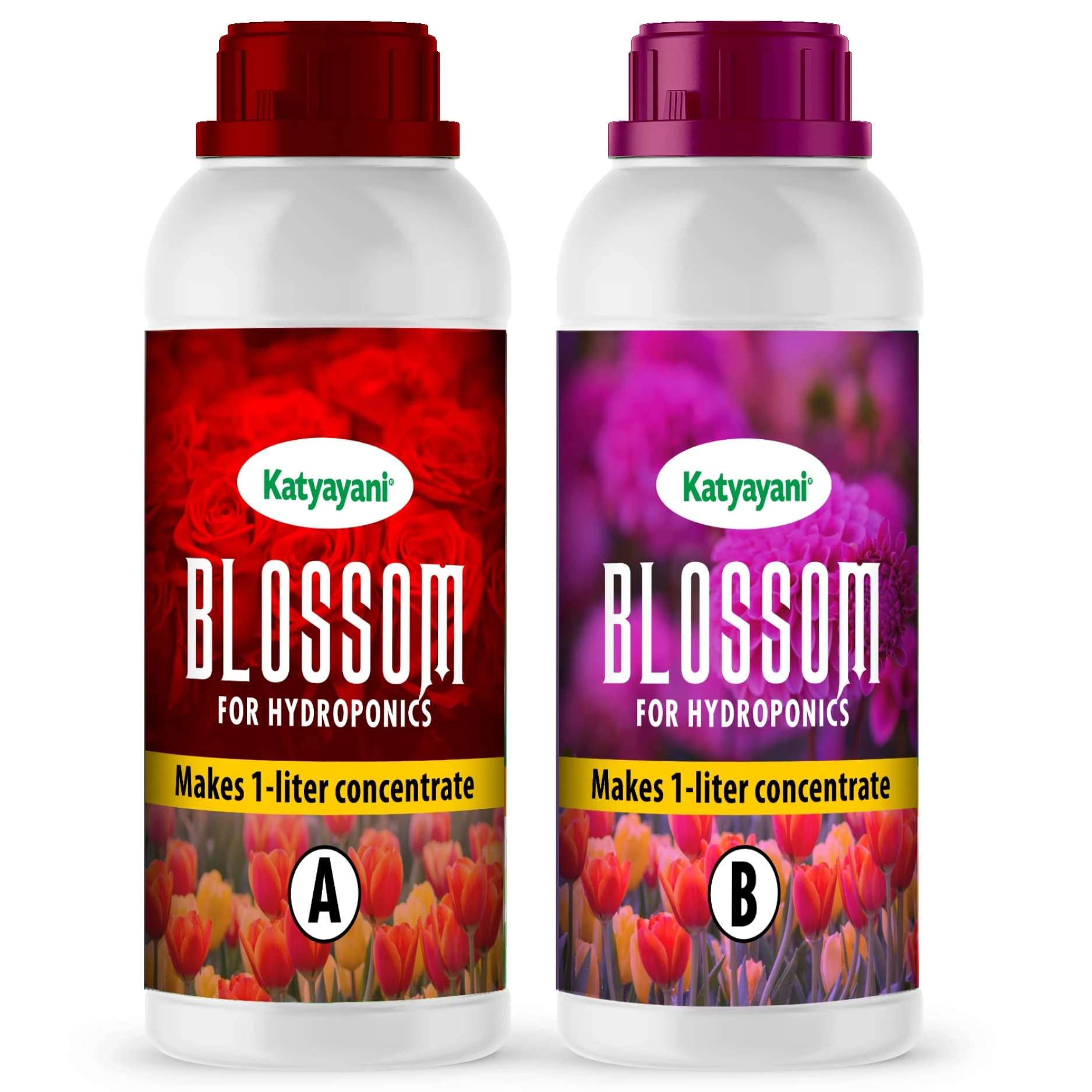 Katyayani Blossom (A+B) Vegetable Supplement (400 ml x 2) |Natural Nutrient Rich Plant Growth Regulator Bloom Booster Stimulant Hydroponic Nutrients Fertilizer