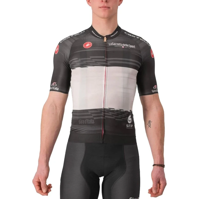 CASTELLI #GIRO106 Race Jersey - Official Giro d'Italia Cycling Jersey, Aerodynamics and Breathable for High Performance, Black, S