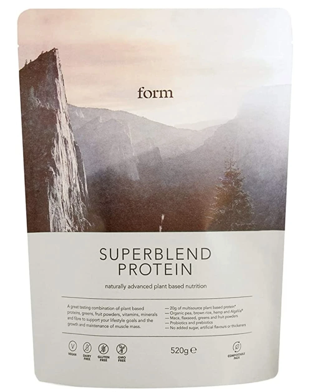 Form Superblend - Vegan Protein Powder, 20g Plant Protein (Chocolate Peanut)