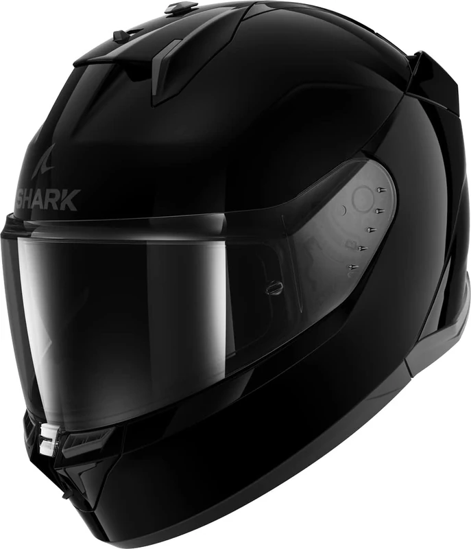 SHARK, Integral Motorcycle Helmet D-SKWAL 3 BLANK Black BLK, L