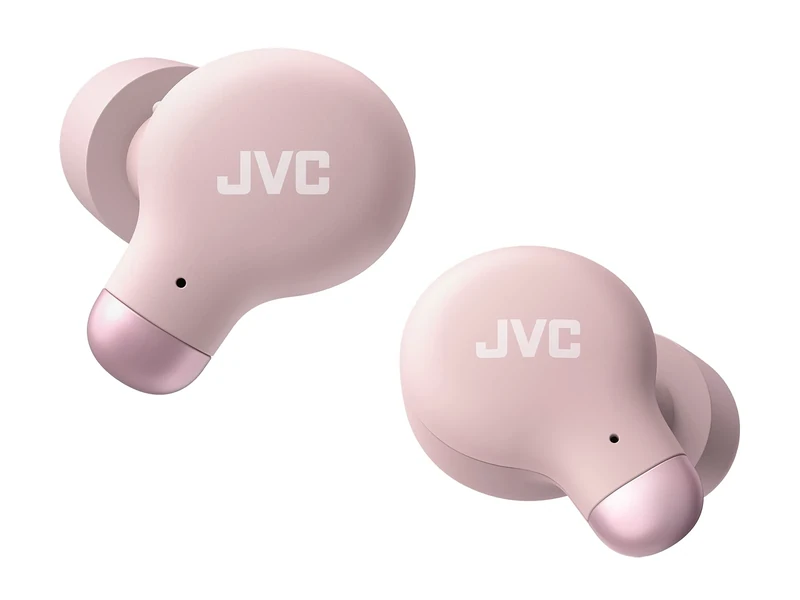 JVC HA-Z250T-P Noise Cancelling Bluetooth Wireless Memory Foam Earbuds, Comfortable Fit, Sound, Low Latency mode, 28-hour of Battery Life, Single Ear Use (Pink)