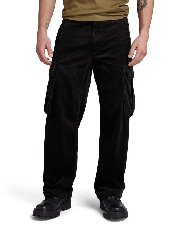 G-Star Men's Renato Straight Cargo Pants, Black (dk black D23634-D405-6484), 29W / 30L