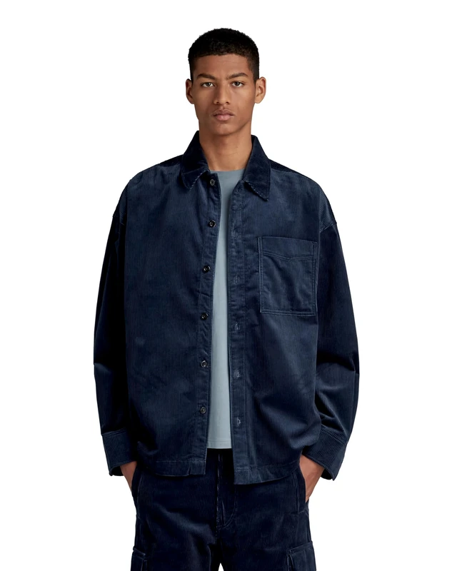 G-Star Men's Boxy Fit Shirt , Blue (salute D23007-D405-C742), XS