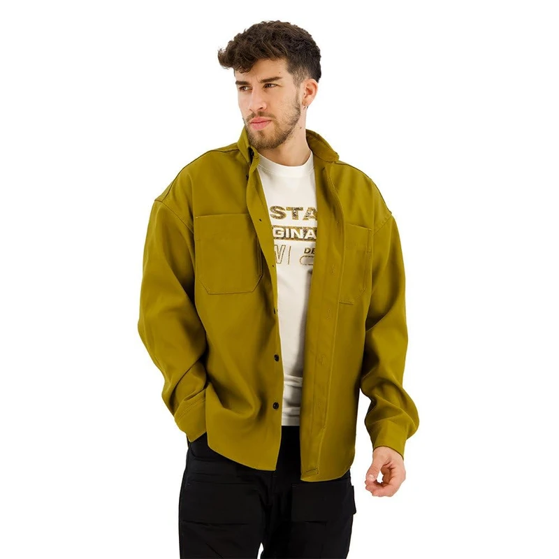 G-Star Men's TP Button Down Oversized Shirt, Brown (tobacco D23744-D410-248), XS