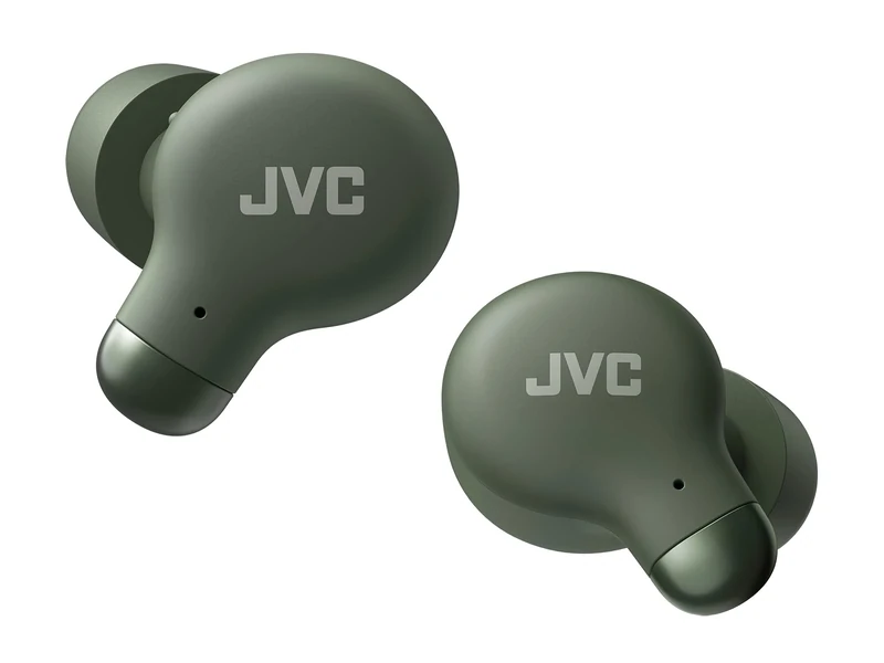 JVC HA-Z250T-G Noise Cancelling Bluetooth Wireless Memory Foam Earbuds, Comfortable Fit, Sound, Low Latency mode, 28-hour of Battery Life, Single Ear Use (Green)