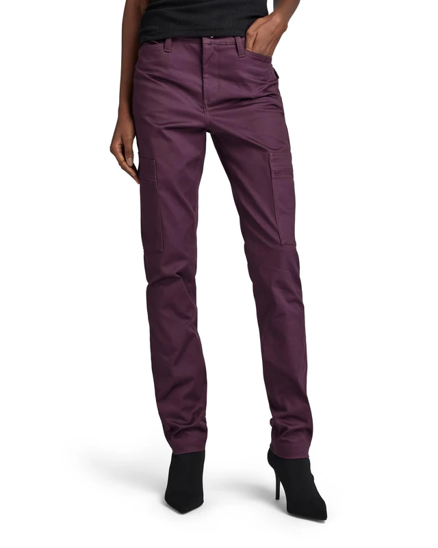 G-Star Women's Slim Cargo Pants, Purple (lt maze D23572-C072-8880), 28W / 30L