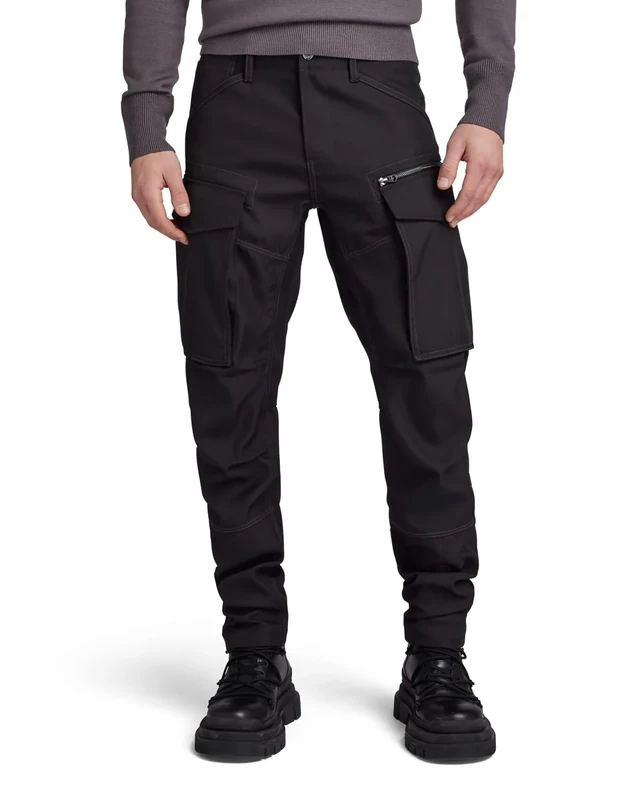 G-Star Men's Rovic Zip 3D Regular Tapered Pants, Black (dk black D02190-D410-6484), 29W / 32L
