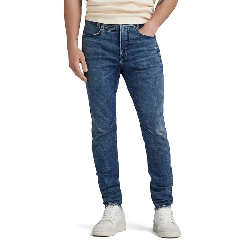 G-Star Men's D-Staq 3D Slim Jeans, Blue (antique faded orinoco blue destroyed D05385-C051-G120), 26W / 32L
