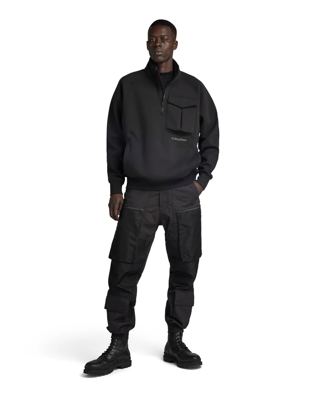 G-Star Men's 3D PM Cuffed Trainer, Black (dk black D23672-D308-6484), 27