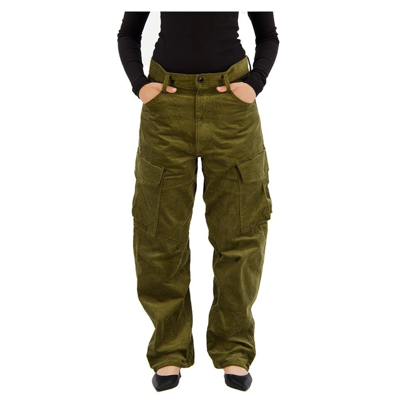 G-Star Women's Cargo Pants 3D Boyfriend , Green (dark olive D23221-D405-C744), 26