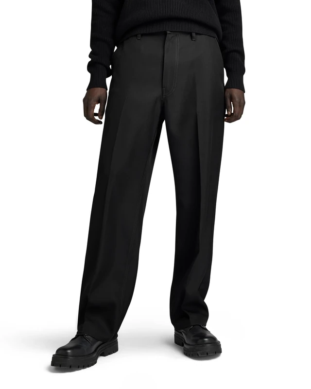 G-Star Men's Unisex Modson Straight Chino, Black (dk black D22904-D410-6484), 34W / 32L