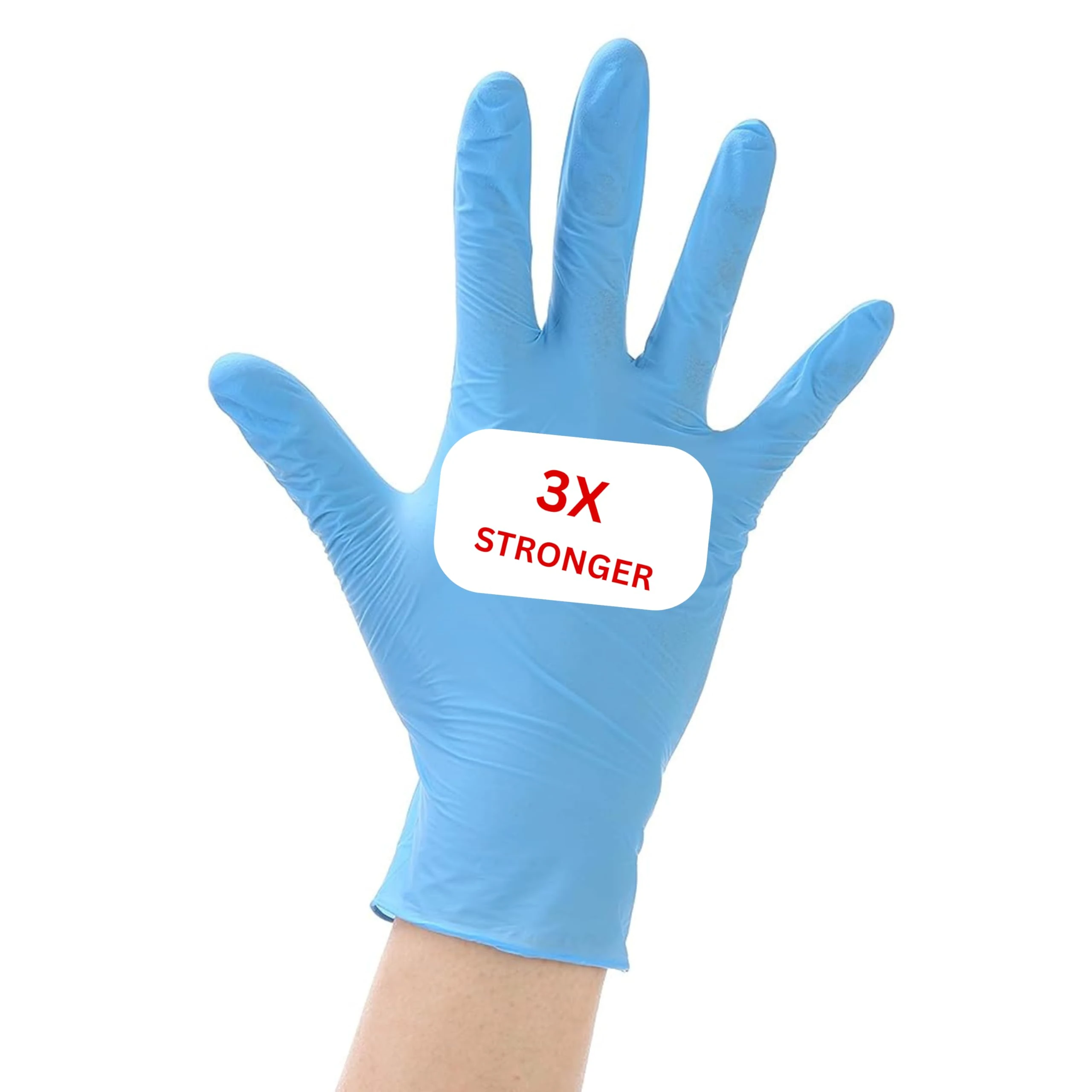 Disposable Nitrile Examination PF Gloves, Premium |Medical |Industrial |Hair, Beauty |Food |Cleaning |1 Box of 100 Gloves (Blue, MEDIUM)