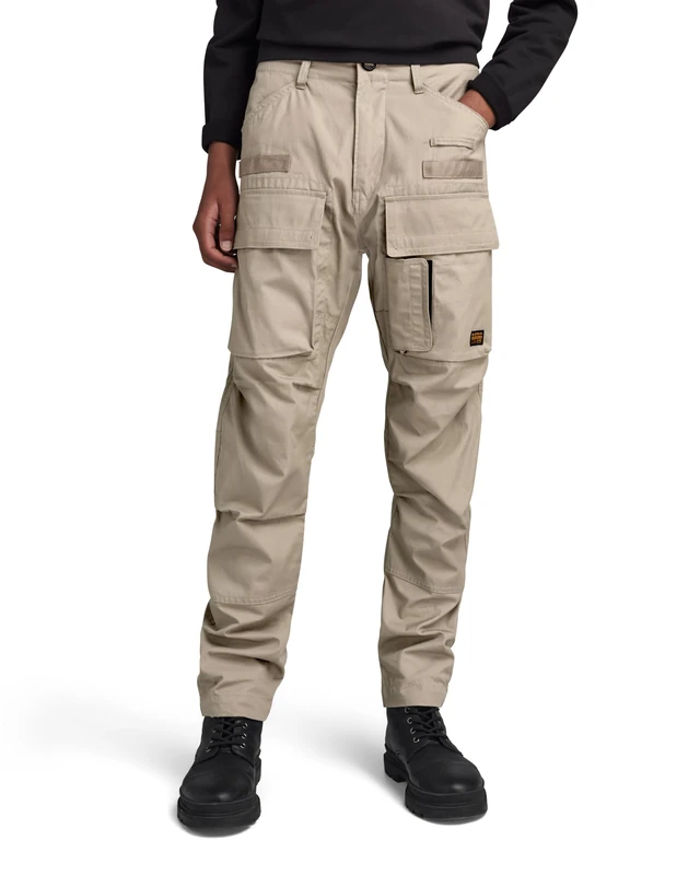 G-Star Men's 3D Regular Tapered Cargo Pants, Grey (elephant skin D23636-D384-G106), 33W / 36L
