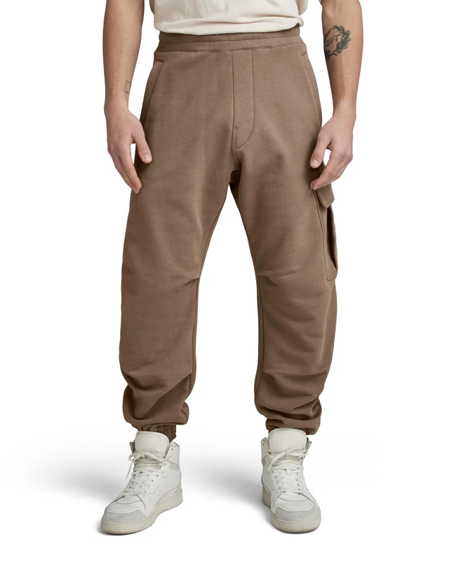 G-Star Men's 3D Utility Sweat Pants, Brown (turf D23911-D395-273), L