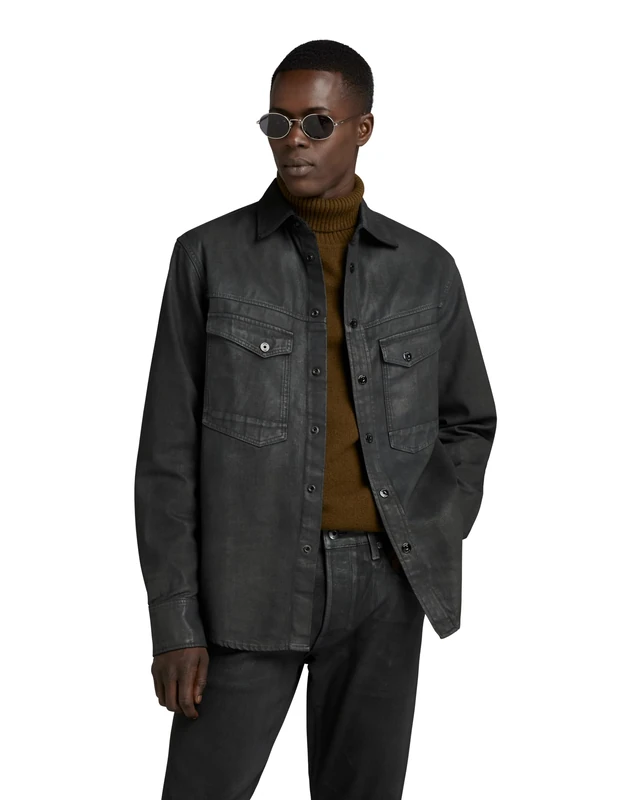 G-Star Men's Dakota Regular Shirt, Grey (magma cobler D23006-D304-D360), S