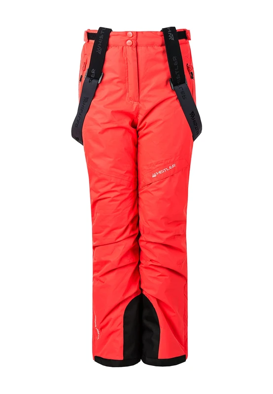 WHISTLER Fairway Jr. 5004 Children's Ski Trousers Fiery Coral 164
