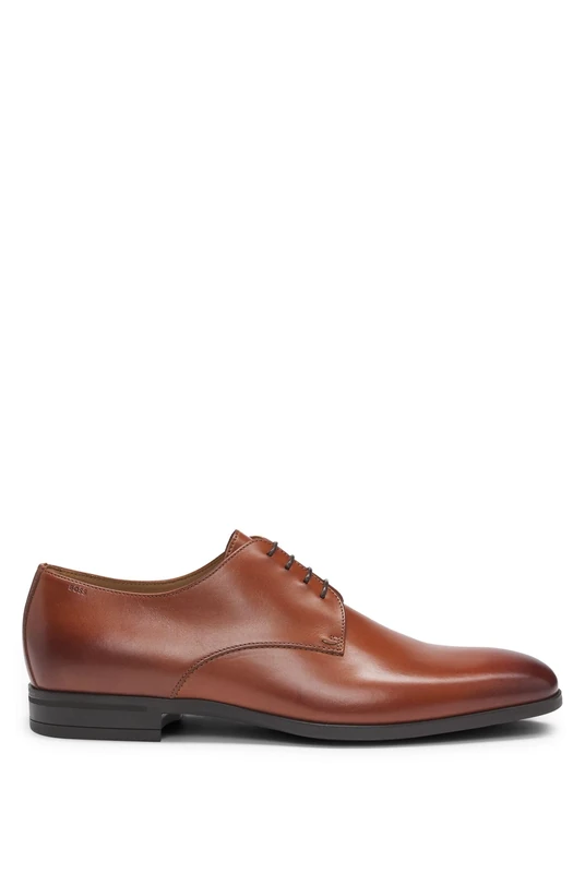 BOSS Male Kensington_Derb_bu_N Dress Shoes Brown 9.5 UK