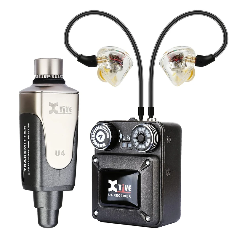 XVIVE WIRELESS IN EAR MONITOR SYSTEM PLUS IN EAR MONTORS & CASE
