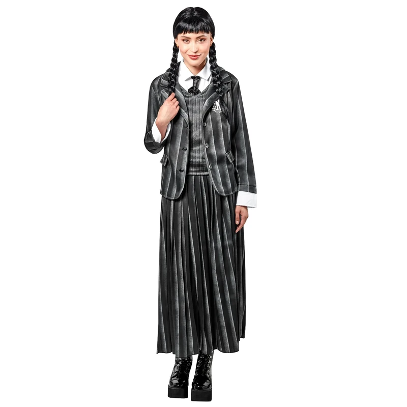 Rubies Women's Wednesday Costume Nevermore Academy Uniform, Black, X-Large for Themed Parties and Halloween