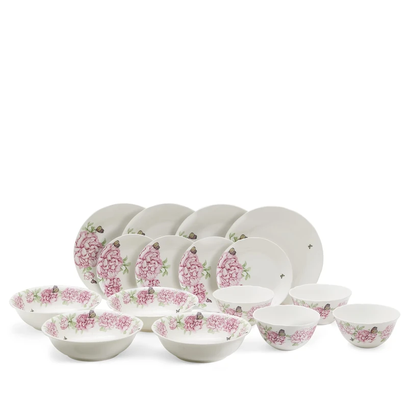 Royal Albert Miranda Kerr for Everyday Friendship 16-Piece Dinnerware Set, Pink