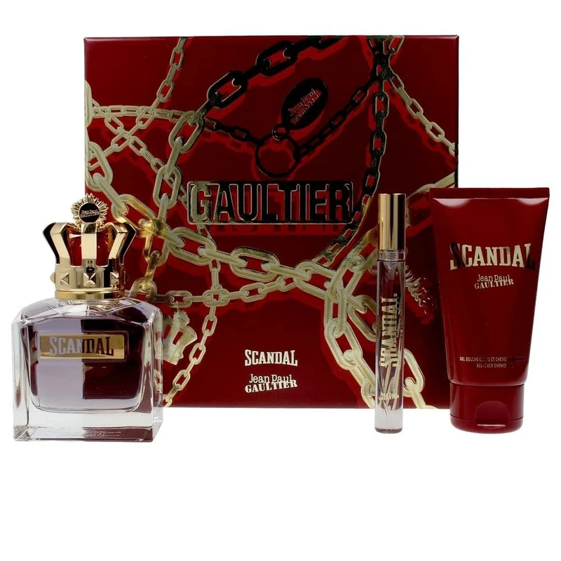 Scandal by Jean Paul Gaultier for Men - 3 Pc Gift Set 3.4oz EDT Spray, 0.34oz EDT Spray, 2.5oz Shower Gel
