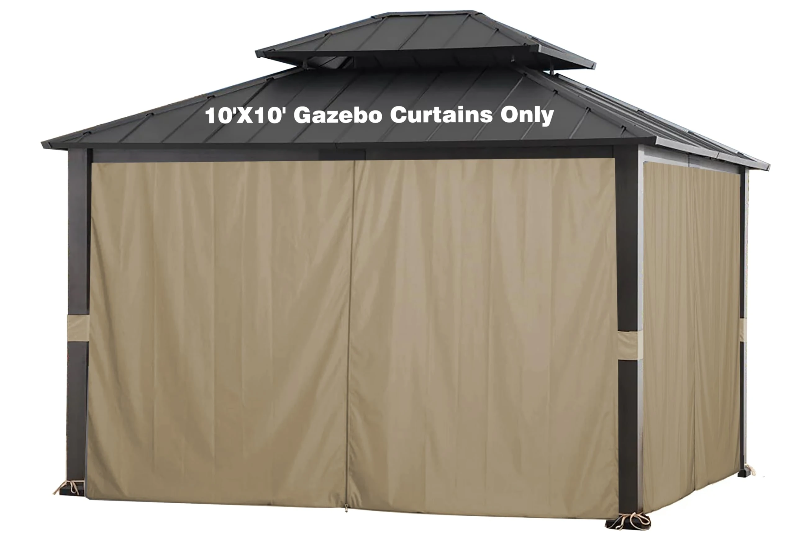 SCOCANOPY 10' x 12' Gazebo Privacy Curtain Set for #GF-12S004B-1