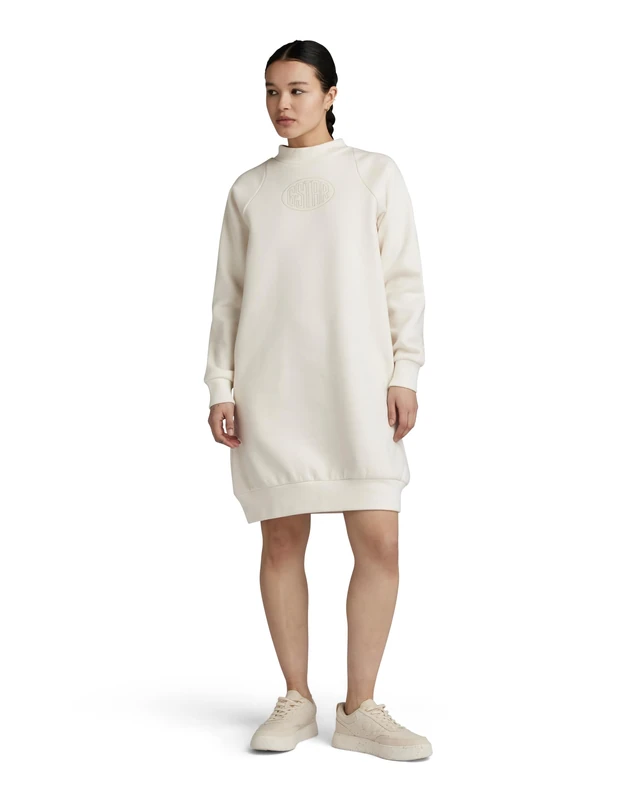 G-Star Women's Mock Raglan Sweat Dress, Beige (eggnog D23917-D425-G076), XS