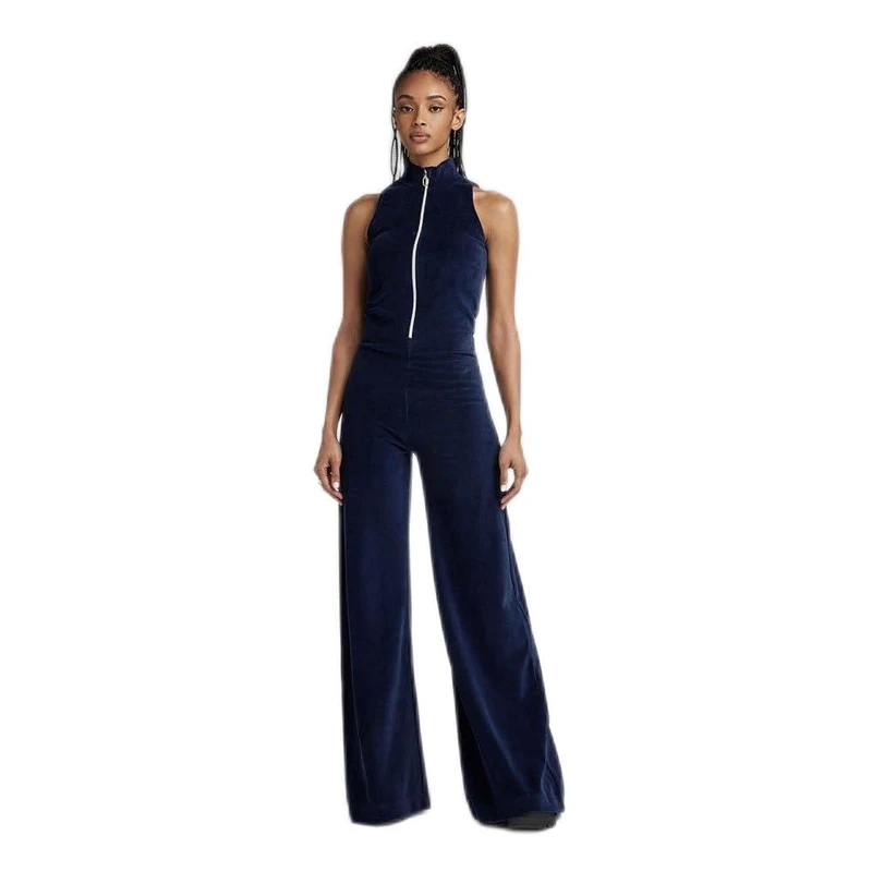 G-Star Women's Velvet Jumpsuit , Blue (warm sartho D23519-D428-C423), XL