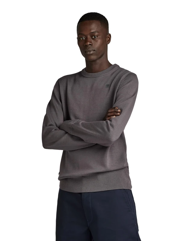 G-Star Men's Premium Core Knitted Sweater, Grey (rabbit D21931-B692-G077), XS