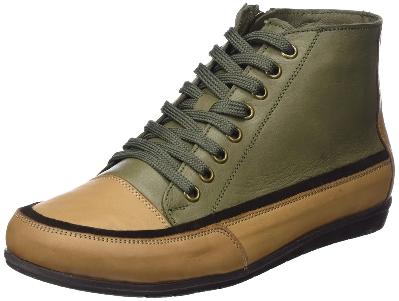 Andrea Conti Women's Laces Sneaker, Mud Brandy, 3.5 UK