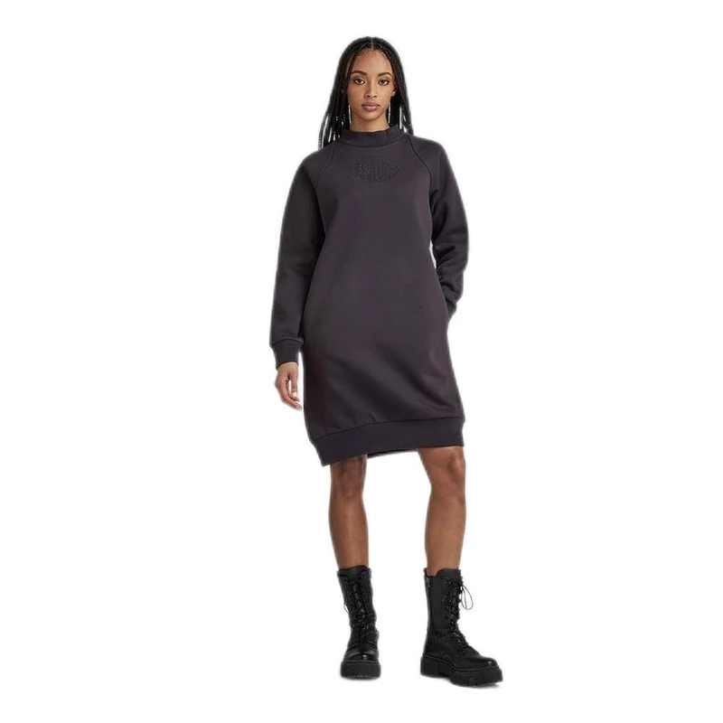 G-Star Women's Mock Raglan Sweat Dress, Grey (shadow D23917-D425-992), XS