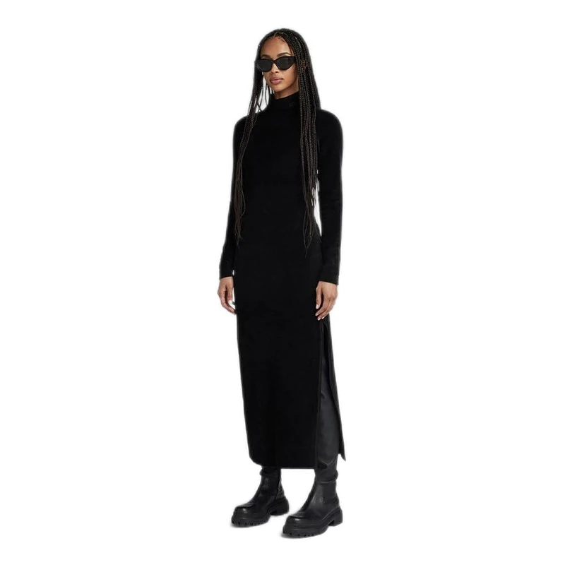 G-Star Women's Velvet Slit Dress , Black (dk black D24224-D428-6484), XS