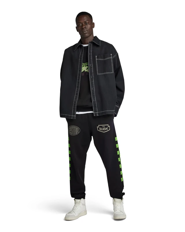 G-Star Men's Boxy Fit Shirt , Black (worn in blade D23007-D304-D909), XXL