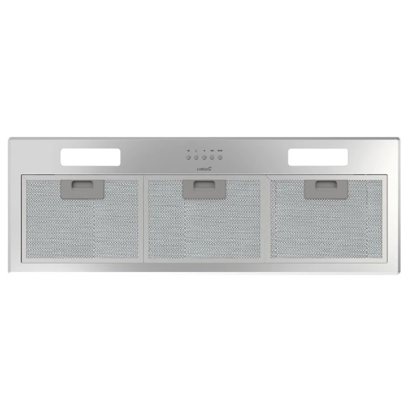 Cata GT PLUS 75 X/M Range Hood with 3 Levels of Extraction Mechanical Control Panel Motor BT2 Extra Quiet Lighting LED Strip Easy Installation System Width 45 cm Black