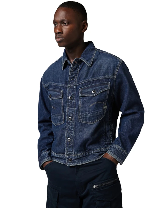 G-Star Men's Dakota Jacket, Blue (worn in himalayan blue D23593-D317-G122), XL