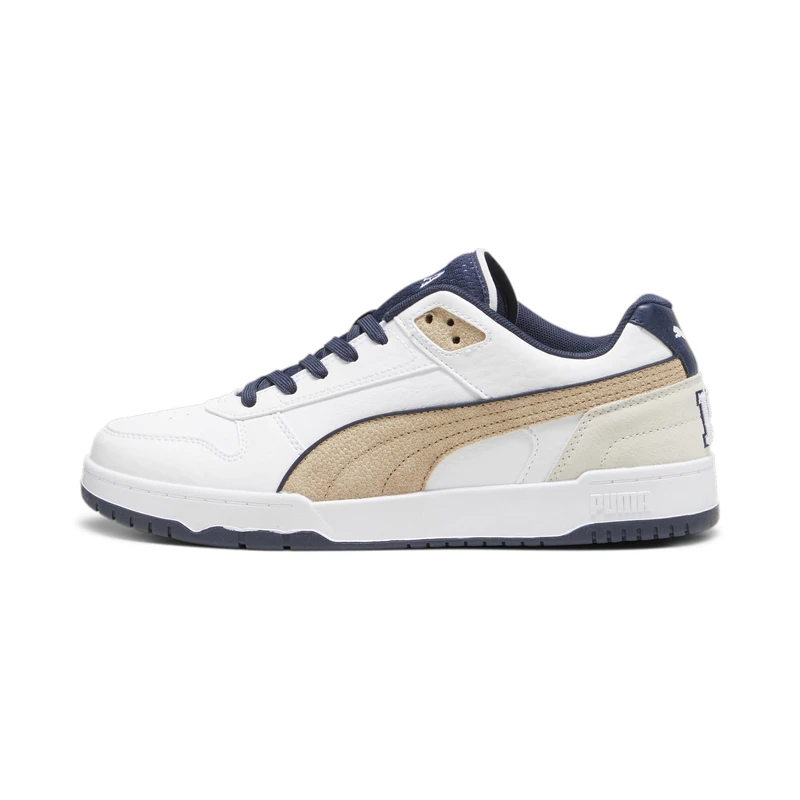Puma Unisex Adults Rbd Game Low Retro Club Sneakers, Puma White-Club Navy-Prairie Tan, 4 UK